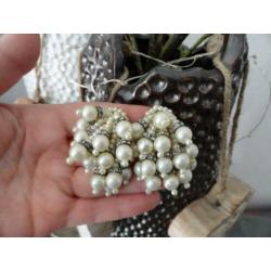 vintage oorbellen clips perfecte staat!
