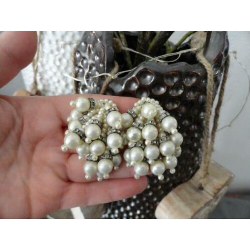 vintage oorbellen clips perfecte staat!
