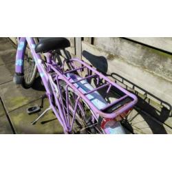 24 inch meisjesfiets Loekie paars