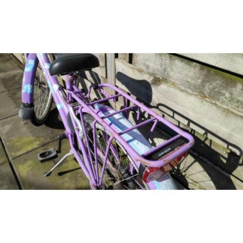 24 inch meisjesfiets Loekie paars