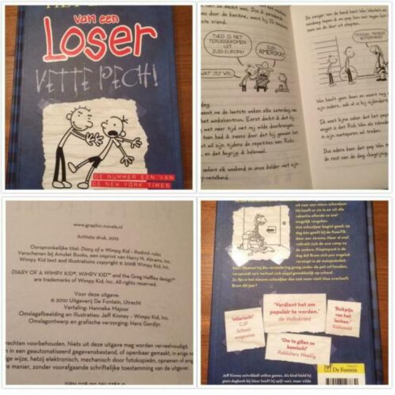 8 boeken van Het leven van een loser van Jeff Kinney