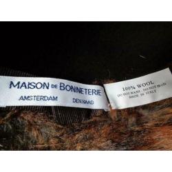 Maison de Bonneterie dames hoed, 100% wol, Nieuw