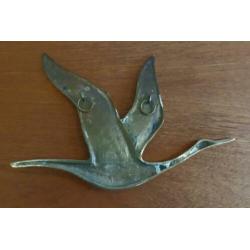Vintage Hollywood regency koperen vogels