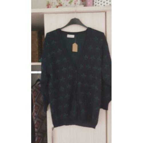 Ulla popken groen apart vest mt 44/46/48