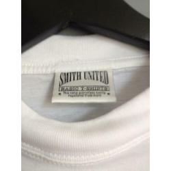 wit NIEUW t shirt heren-jongens mt M smith united