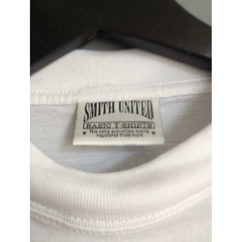 wit NIEUW t shirt heren-jongens mt M smith united
