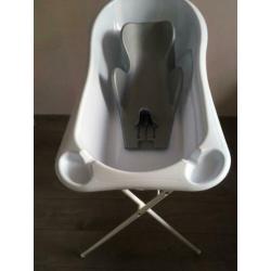Babybadje met inzet, standaard en thermometer