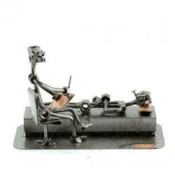 Psycholoog - steelman, geestelijk, arts, geschenk, beeldje