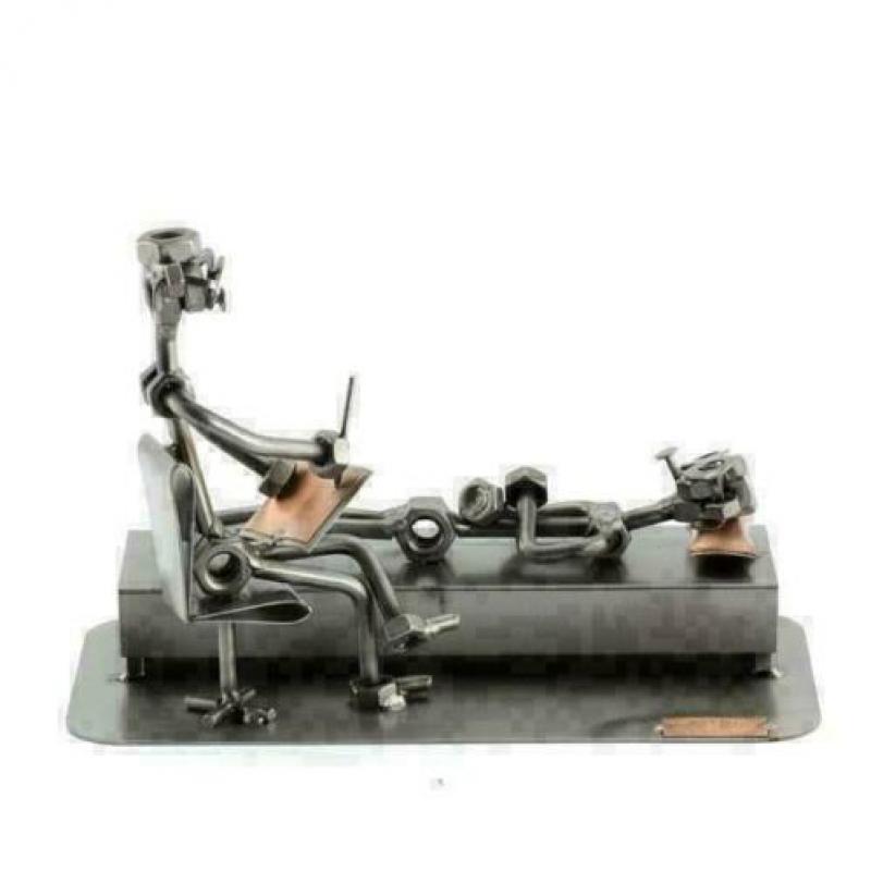 Psycholoog - steelman, geestelijk, arts, geschenk, beeldje