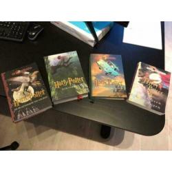 Harry Potter boeken (4 x) deel 1 t/m 4