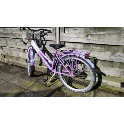 24 inch meisjesfiets Loekie paars