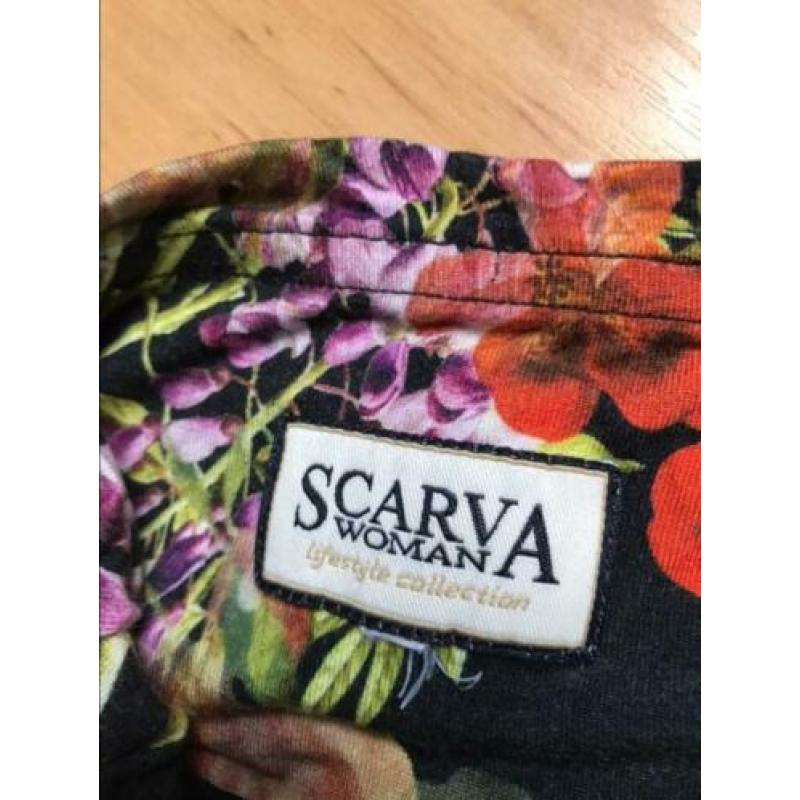Svarva bloemen voorjaar rok mt 42/44 stretch gevoerd