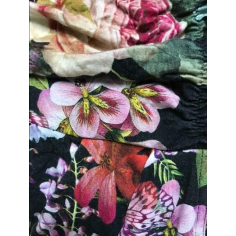 Svarva bloemen voorjaar rok mt 42/44 stretch gevoerd
