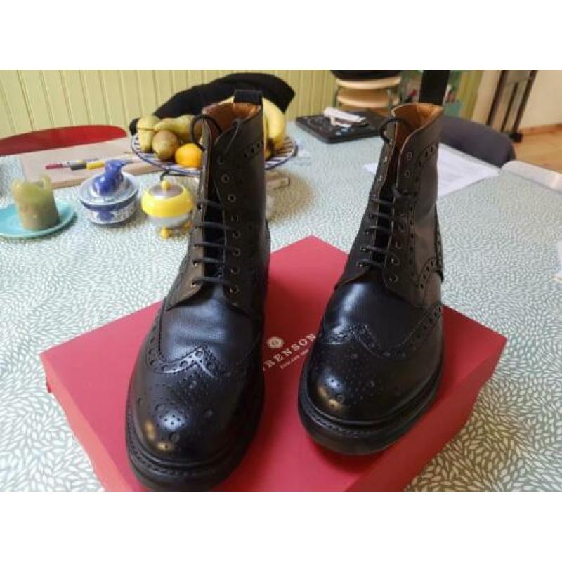 Grenson Fred commando brogues black grain mt 44 veldtschoen