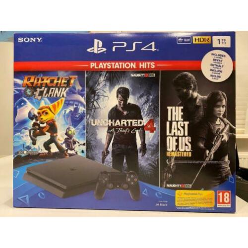Sony PlayStation 4 Slim Console 1TB - 3 Games incl.