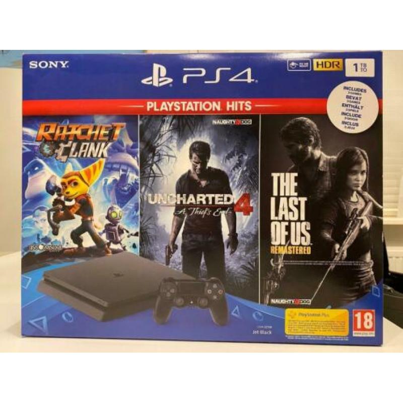 Sony PlayStation 4 Slim Console 1TB - 3 Games incl.