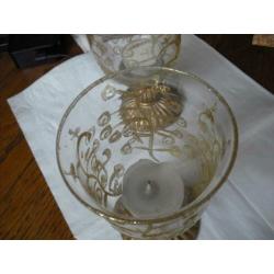 2 Glazen Sfeerlichten / Windlichten,(adv.044E)