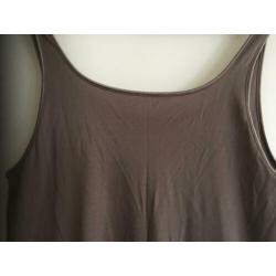 NIEUW chic topje MEY taupe hemdje spaghettitop 12.50 euro