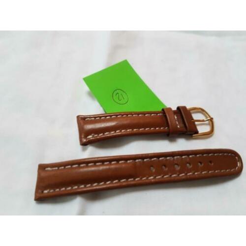 Horlogebandje van leer leren 18 mm en 20 mm