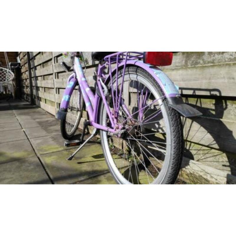 24 inch meisjesfiets Loekie paars