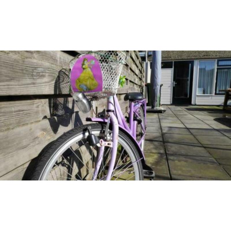 24 inch meisjesfiets Loekie paars