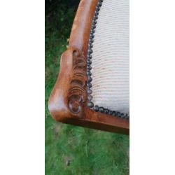 Antieke, vintage leunstoel, rookstoel, fauteuil.