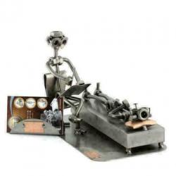 Psycholoog - steelman, geestelijk, arts, geschenk, beeldje