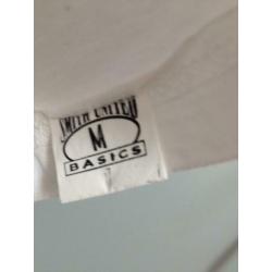 wit NIEUW t shirt heren-jongens mt M smith united