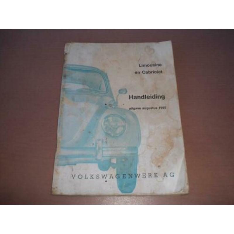 Handleiding/ instructieboekje Volkswagen Kever/ 1965
