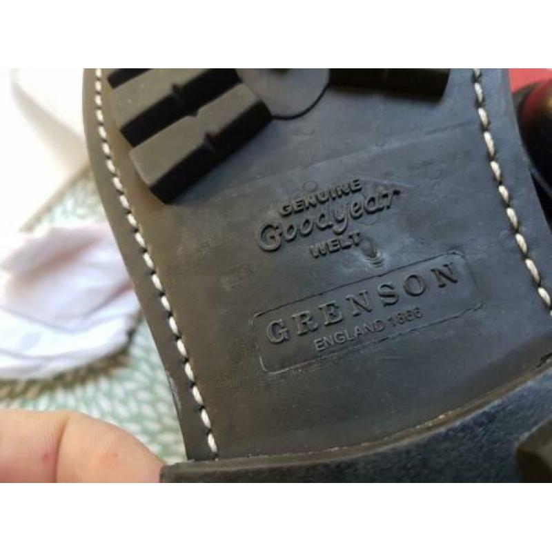 Grenson Fred commando brogues black grain mt 44 veldtschoen