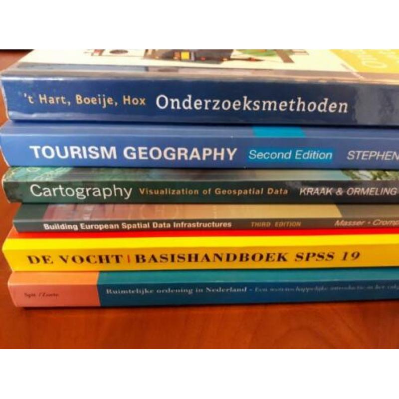 6 Boeken - Studie Sociale Geografie