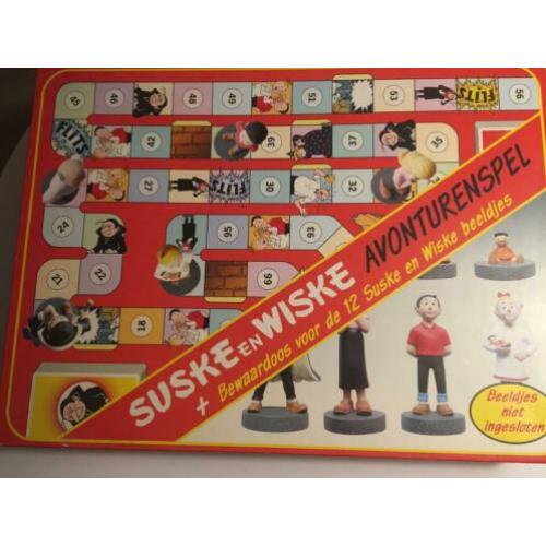 Suske en Wiske avonturen bordspel 12 beeldjes