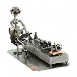 Psycholoog - steelman, geestelijk, arts, geschenk, beeldje