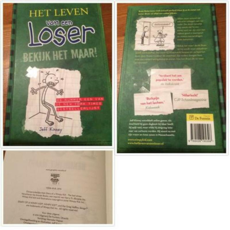 8 boeken van Het leven van een loser van Jeff Kinney