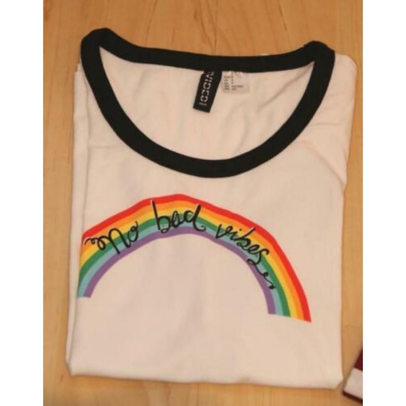 5 shirts H&M Divided maat XS en S