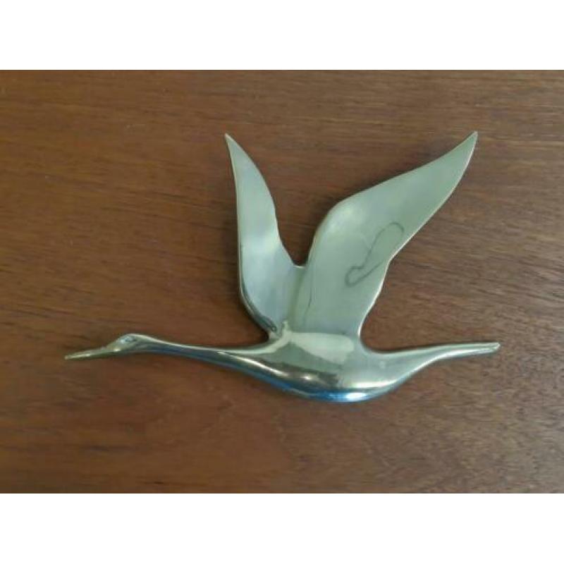 Vintage Hollywood regency koperen vogels