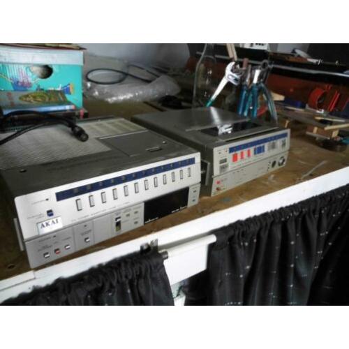 AKAI,vhs camera met toebehoren recorder, tuner