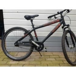 Crossfiets, mat zwart, Pegasus/Cube