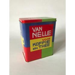 Retro/30s stijl Van Nelle voorraad blik Kleur : Groen/Rood/G