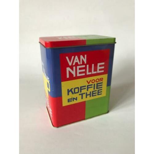 Retro/30s stijl Van Nelle voorraad blik Kleur : Groen/Rood/G