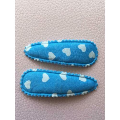 hippe knipjes/haarspeldjes/blauw/5cm/fris/5 setjes 5 euro