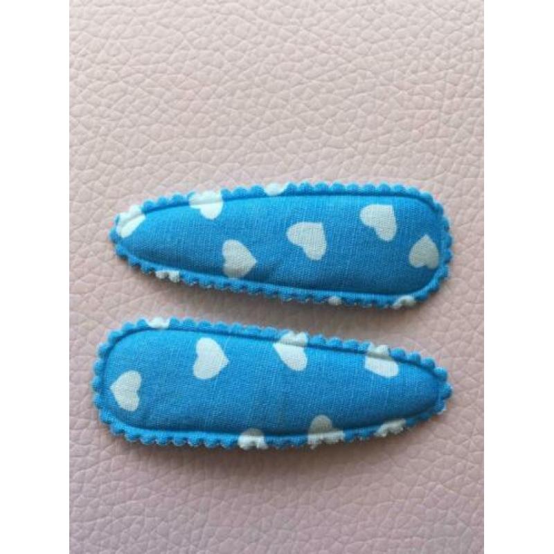 hippe knipjes/haarspeldjes/blauw/5cm/fris/5 setjes 5 euro