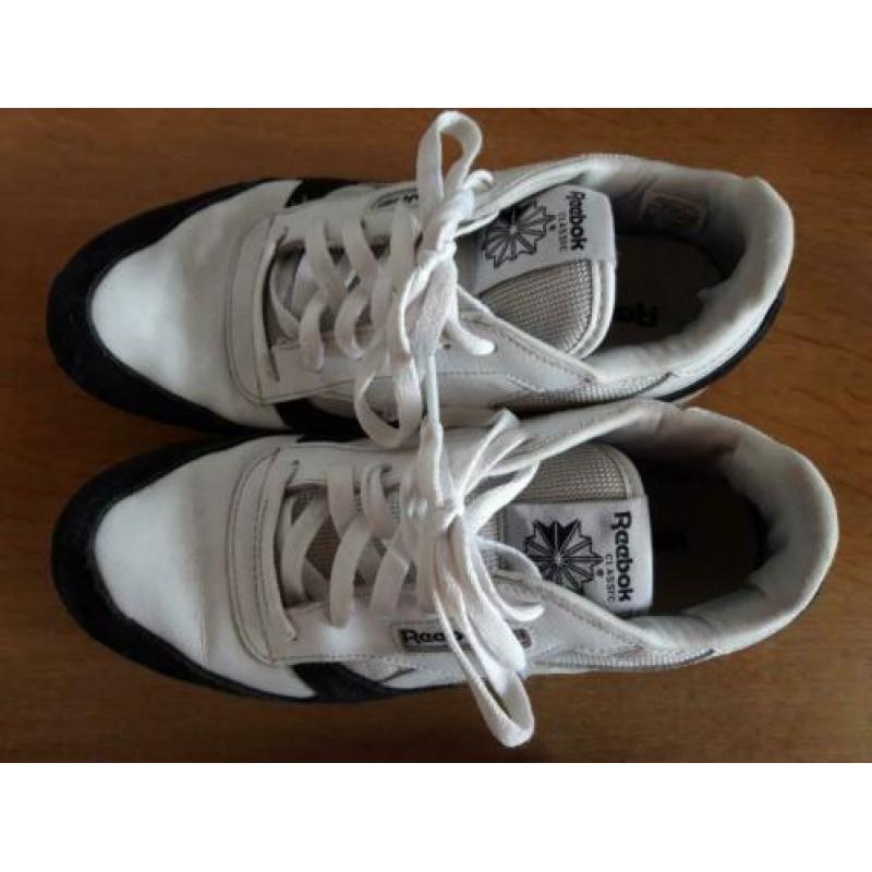Reebok vintage sneakers retro sportschoenen wit zwart mt 38