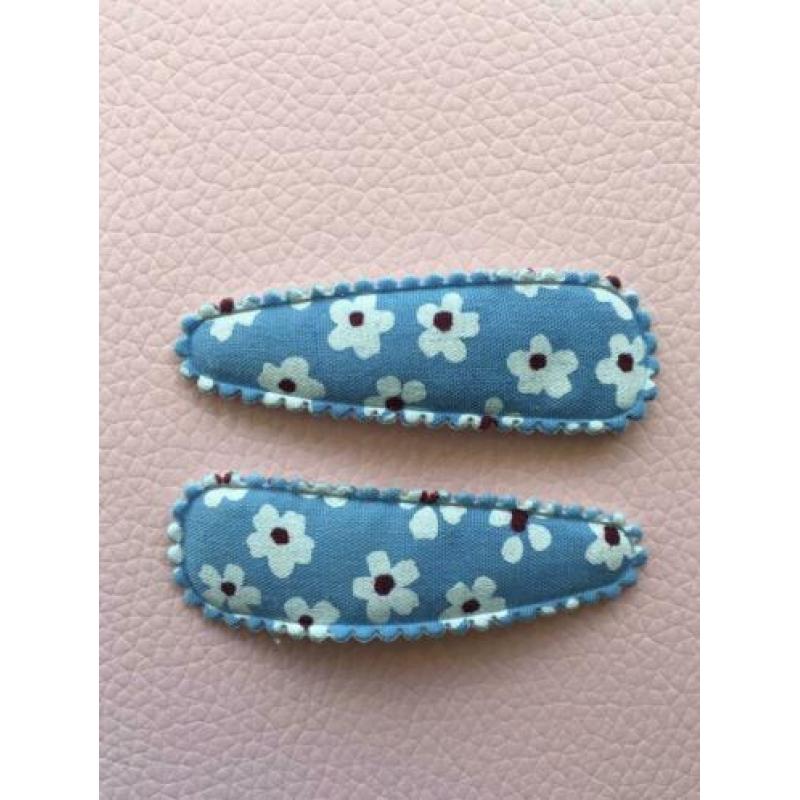 hippe knipjes/haarspeldjes/blauw/5cm/fris/5 setjes 5 euro