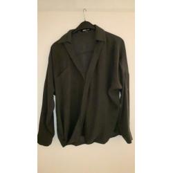 Ekskept by Shoeby blouse XL donkergroen