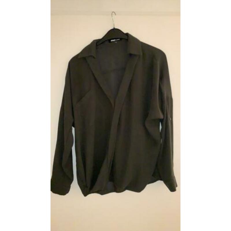 Ekskept by Shoeby blouse XL donkergroen