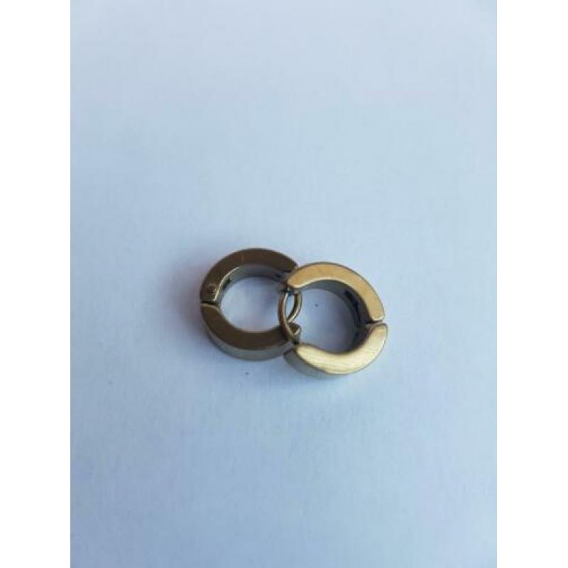 Kleine oorbellen ringetjes goud en zilver kleurig