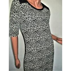 MAISON SCOTCH ! Zwart wit jurkje mt 36.