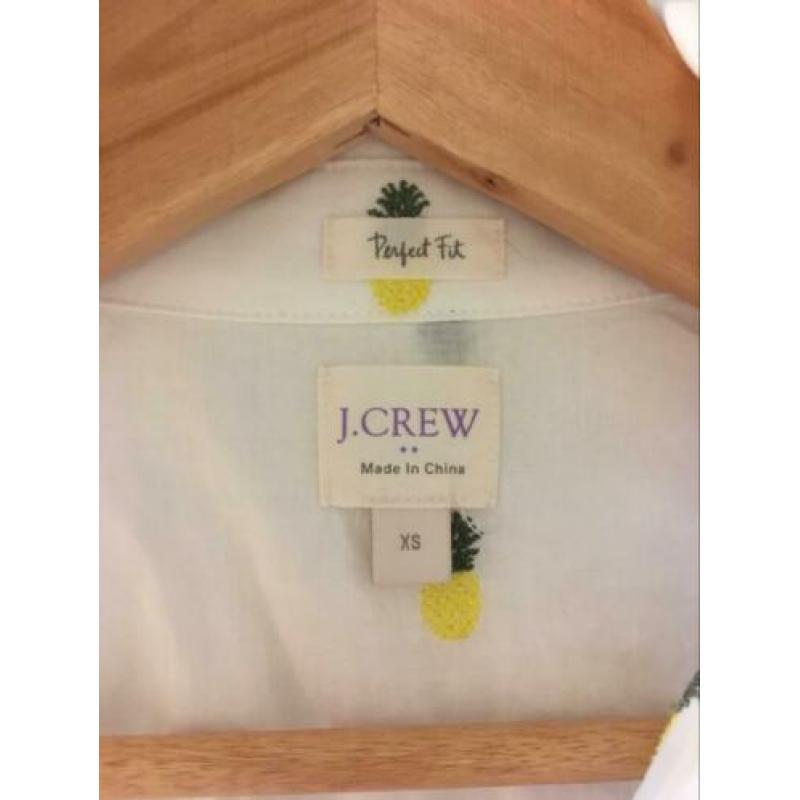 Wit bloesje blouse ananas J Crew