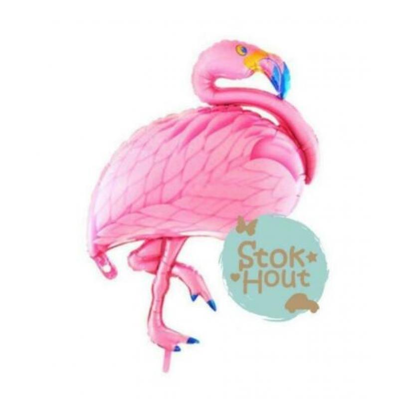 Geweldige XL folie Ballon Flamingo | Stokhout 57